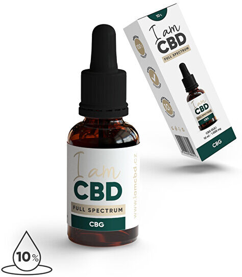 I am CBD Konopný olej Full spectrum CBG 10% 10 ml original