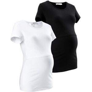 Neun Monate Umstandsshirt », 2er Pack T-Shirts für Schwangerschaft und... schwarz/weiss  40/42