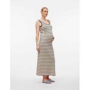 Mamalicious Jerseykleid »MLEVA YD SL JRS MAXI DRESS A. NOOS« French Oak Stripes:YD BLACK  XL (42)