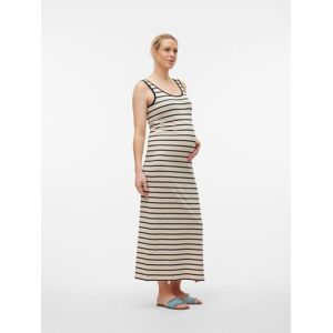 Mamalicious Jerseykleid »MLEVA YD SL JRS MAXI DRESS A. NOOS« French Oak Stripes:YD BLACK Größe L (40)