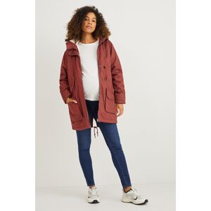 C&A Mama C&A Umstands-Parka mit Kapuze und Baby-Einsatz, Braun, Größe: 44 Weiblich