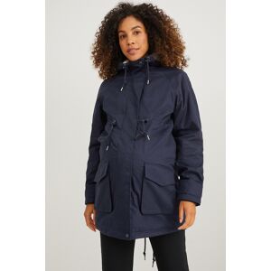 C&A Mama C&A Umstands-Parka mit Kapuze und Baby-Einsatz, Blau, Größe: 40 Weiblich