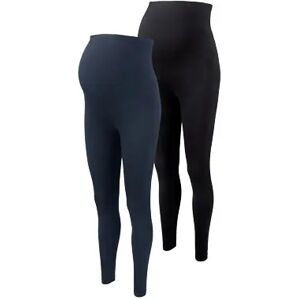 Tchibo - 2 Umstands-Leggings - Dunkelblau - Gr.: XL Baumwolle 1x XL 48/50 female