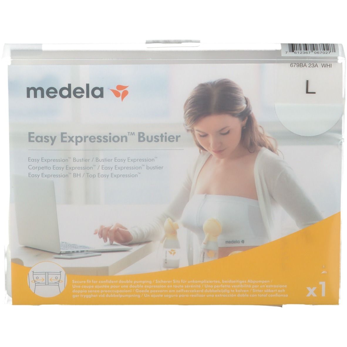 Medela easy expression bustier Weiß Gr. L