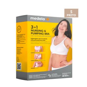 Medela Sujetador Lactancia y Expresión 3 en 1 Negro S