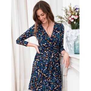 Vestido para embarazo - Divine LS - ENVIE DE FRAISE azul estampado