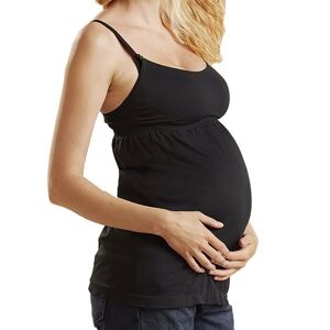 Cantaloop Camiseta de Lactancia para Embarazadas Talla L 1 un. Black L