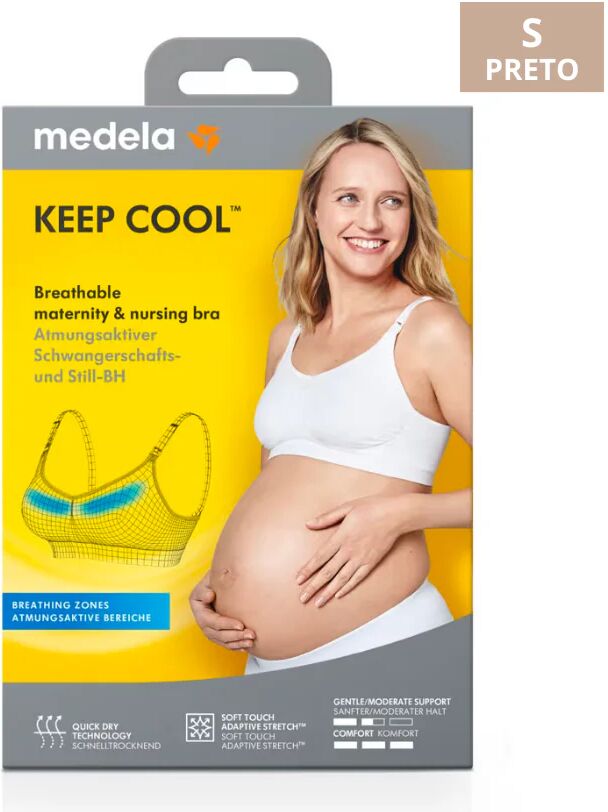 Medela Sujetador Keep Cool Embarazo y Lactancia S Negro