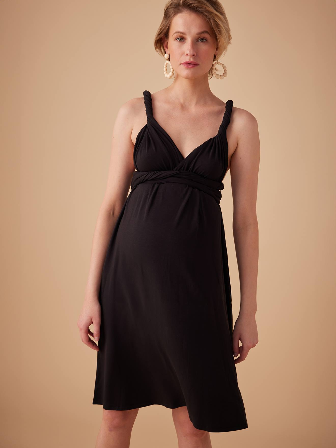1 vestido premamá, 7 looks Fantastic Dress ENVIE DE FRAISE negro