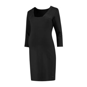 LOVE2WAIT Robe de maternite Ponte di Roma Suede noir