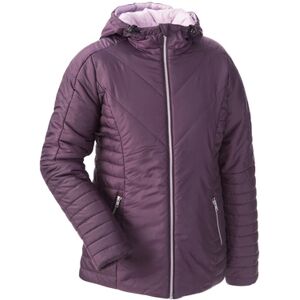 mamalila Doudoune de grossesse piquée aubergine XL