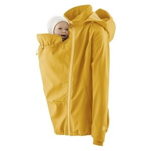 mamalila Veste de grossesse a col Softshell jaune moutarde