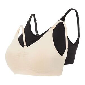 mama;licious mamalicious Soutien-gorge d'allaitement MLILJA pack de 2 beige/noir