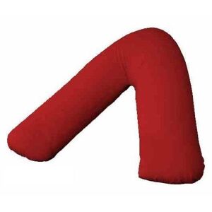 Zen Air Taie d'oreiller orthopédique en forme de V pour soutien du dos et du cou, en forme de V, pour grossesse, allaitement, uniquement (rouge) - Publicité