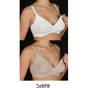 SELENE Reggiseno Da Allattamento Donna In Cotone Art. Amanda Col. E Mis. A Scelta BIANCO 6