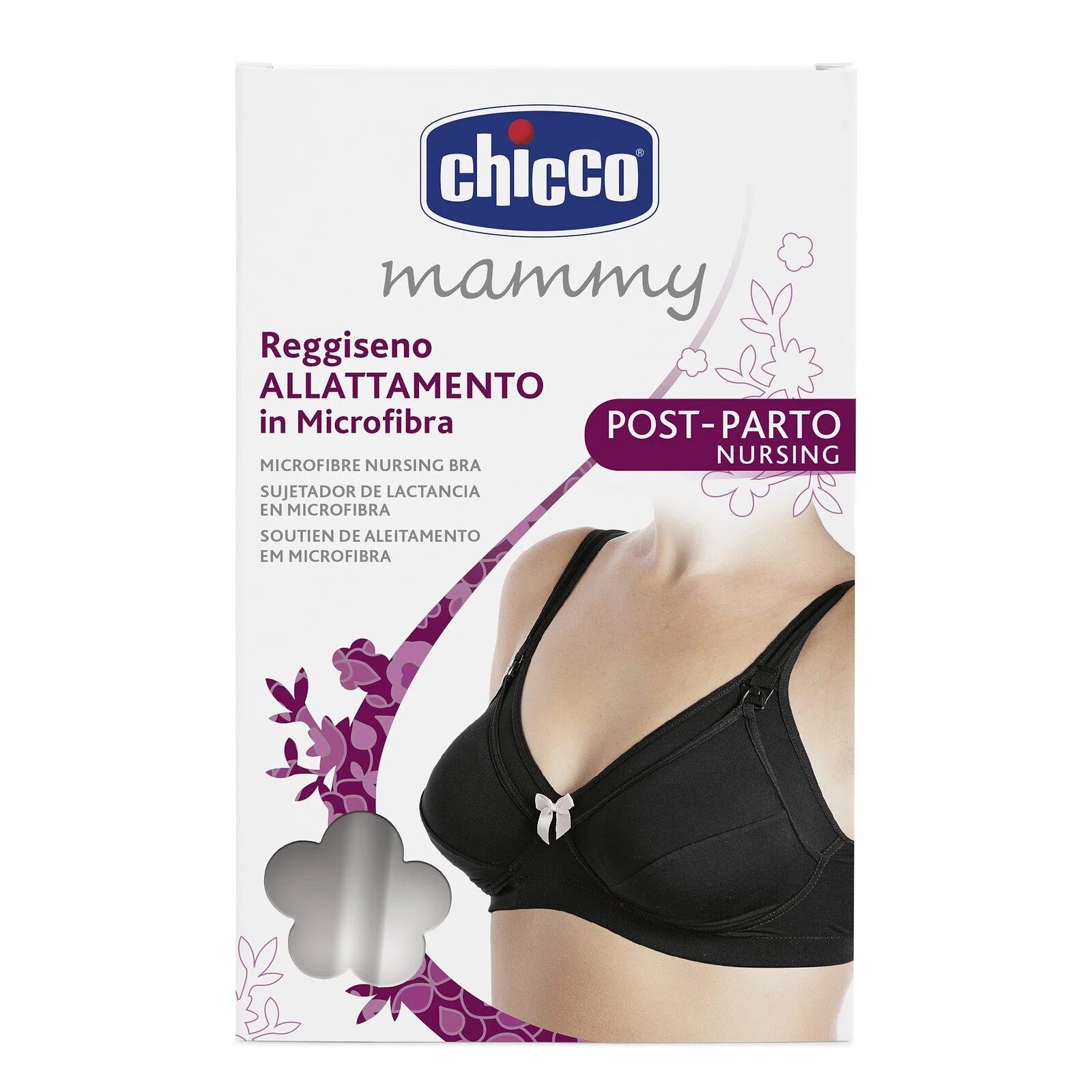 Chicco Mammy Reggiseno Microfibra Allattamento Nero 5c