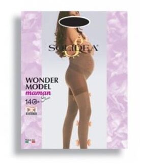 Solidea By Calzificio Pinelli Wonder Model Maman 140 Collant Sheer Cammello M