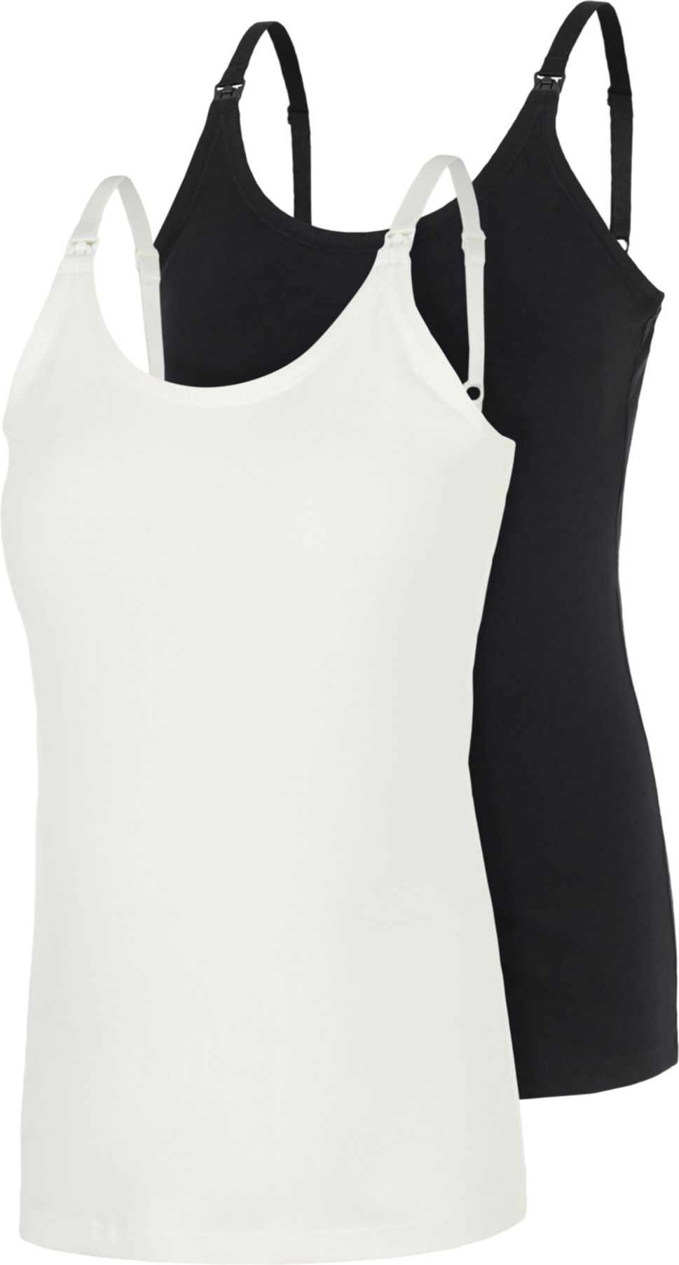 MAMALICIOUS Top Bianco, Nero