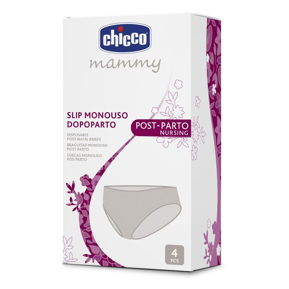 Chicco Mamma Donna Slip Tessuto Non Tessuto Misura 3 4 Pezzi