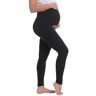 Joyaria Zwangerschapsbroek voor dames, zwangerschapsbroek, lange pyjama, yogabroek, zwart, L, ❱❱