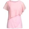 TDEOK Dirndl maat 56 solide borstvoeding T-shirt zwangerschapskleding sneeuwpop, roze, L