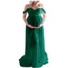 Dawwoti Vrouwen Moederschap Mermaid Maxi Jurk voor Photoshoot, Kant Oversized Fotografie Props Gown voor