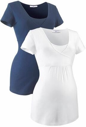 Neun Monate NU 15% KORTING: 9monate voedingsshirt, set van 2  - 33.99 - blauw - Size: 36/38;40/42;44/46