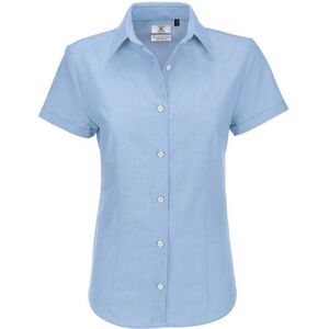 B and C B&C Ladies Oxford Short Sleeve Shirt / Ladies Shirts