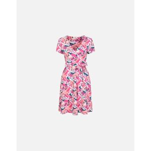 Women's Mountain Warehouse Womens/Ladies Santorini Leaf Print Jersey Wrap Dress - Pink - Size: 12