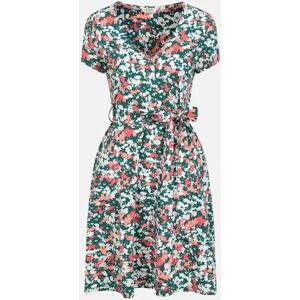 Women's Mountain Warehouse Womens/Ladies Santorini Floral Jersey Wrap Dress - Blue/Green - Size: 10