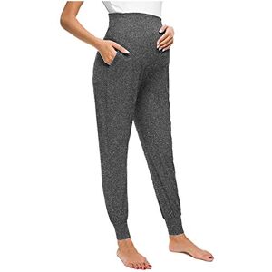 Maternity Trousers For Women Summer Trousers For Pregnant Women Loose Sport Daily Trousers with Pockets Pregnancy Clothes For Women Comfortable Trousers for Pregnant Ladies Women's Maternity Pants