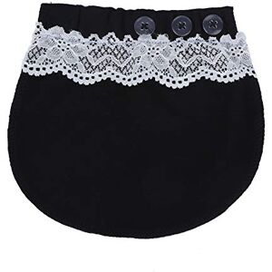 Naroote Pregnancy Waistband Extender, Maternity Pants Extender, Ideal Choice Helps Relieve Can Cover Educational Institution Early Education(Lace-Black)