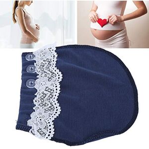 Chiciris Pregnancy Waistband Extender, Suitable for Waist Growth Maternity Pants Extender, Easy to Use Early Education for Home Educational Institution Pregnant Woman(Lace-Blue)