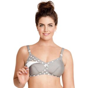 Anita Womens 5034 Maternity Polka Dot Padded Nursing Bra - Grey - Size 40d