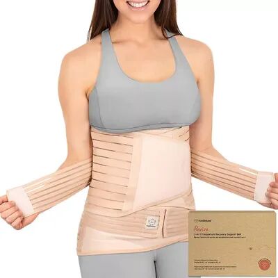 KeaBabies 3 in 1 Postpartum Belly Support Recovery Wrap, Postpartum Belly Band, Pregnancy Belly Support Band, Women's, Size: Medium/Large, Beige