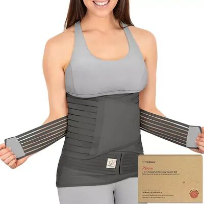 KeaBabies 3 in 1 Postpartum Belly Support Recovery Wrap, Postpartum Belly Band, Pregnancy Belly Support Band, Women's, Size: Medium/Large, Grey