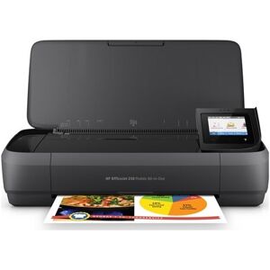 HP Officejet 250 mobiler Multifunktionsdrucker Tintenstrahl-Drucker, Scanner, Kopierer mit WLAN schwarz