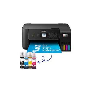 Epson EcoTank ET-2820 - Multifunktionsprinter - farve - blækprinter - kan genopfyldes - A4 (medie) - op til 10 spm (udskriver) - 100 ark - USB, Wi-Fi - sort