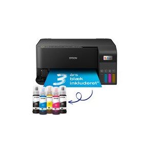 Epson EcoTank ET-2830 - Multifunktionsprinter - farve - blækprinter - ITS - A4 (medie) - op til 15 spm (udskriver) - 100 ark - USB, Wi-Fi - sort