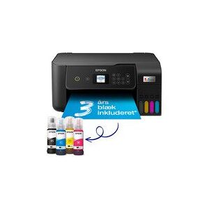 Epson EcoTank ET-2825 - Multifunktionsprinter - farve - blækprinter - kan genopfyldes - A4 (medie) - op til 10 spm (udskriver) - 100 ark - USB, Wi-Fi - sort