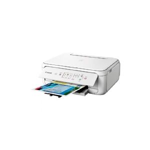 Canon PIXMA TS5151 - Multifunktionsprinter - farve - blækprinter - 216 x 297 mm (original) - A4/Legal (medie) - op til 13 ipm (udskriver) - 120 ark - USB 2.0, Wi-Fi(n), Bluetooth - hvid