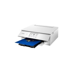 Canon PIXMA TS8351 - Multifunktionsprinter - farve - blækprinter - 216 x 297 mm (original) - A4/Legal (medie) - op til 15 ipm (udskriver) - 200 ark - USB 2.0, Bluetooth, Wi-Fi(n) - hvid