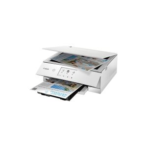 Canon PIXMA TS8351 - Multifunktionsprinter - farve - blækprinter - 216 x 297 mm (original) - A4/Legal (medie) - op til 15 ipm (udskriver) - 200 ark - USB 2.0, Bluetooth, Wi-Fi(n) - hvid