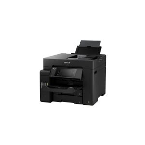 Epson EcoTank ET-5800 - Multifunktionsprinter - farve - blækprinter - A4 (210 x 297 mm) (original) - A4 (medie) - op til 25 spm (udskriver) - 550 ark - 33.6 Kbps - USB 2.0, LAN, Wi-Fi(ac) - sort