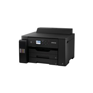 Epson EcoTank ET-16150 - Printer - farve - Duplex - blækprinter - A3 - 4800 x 1200 dpi - op til 25 spm (mono) / op til 25 spm (farve) - kapacitet: 550 ark - USB, LAN, Wi-Fi - sort