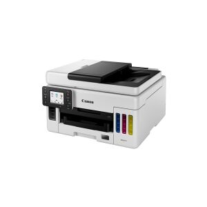 Canon MAXIFY GX6050 - Multifunktionsprinter - farve - blækprinter - kan genopfyldes - Legal (216 x 356 mm)/A4 (210 x 297 mm) (original) - A4/Legal (medie) - op til 24 ipm (udskriver) - 350 ark - USB 2.0, LAN, Wi-Fi(n), USB vært