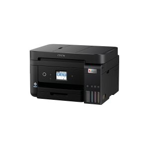 Epson L6290 - Multifunktionsprinter - farve - blækprinter - kan genopfyldes - A4 (210 x 297 mm) (original) - A4/Legal (medie) - op til 15.5 spm (udskriver) - 250 ark - 33.6 Kbps - USB, LAN, Wi-Fi - sort