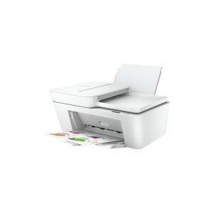 HP Deskjet 4110e All-in-One - Multifunktionsprinter - farve - blækprinter - A4 (210 x 297 mm) (original) - A4/Legal (medie) - op til 6 spm (kopiering) - op til 8.5 spm (udskriver) - 60 ark - 14.4 Kbps - USB 2.0, Wi-Fi(n), Bluetooth - hvid - HP Instant Ink