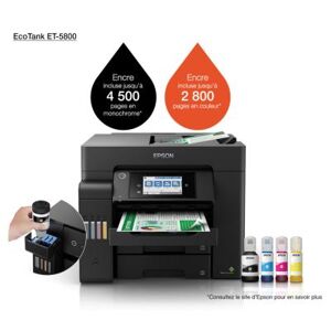Imprimante Epson EcoTank ET-5800 - jet d'encre multifonction couleur tout-en-un