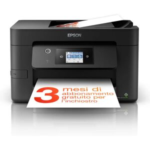 Epson WorkForce Pro WF-3825DWF, stampante multifunzione A4 getto d'inchiostro (stampa, scansione, copia), Display LCD 6.8cm, WiFi Direct, 3 mesi inchiostro incluso con ReadyPrint